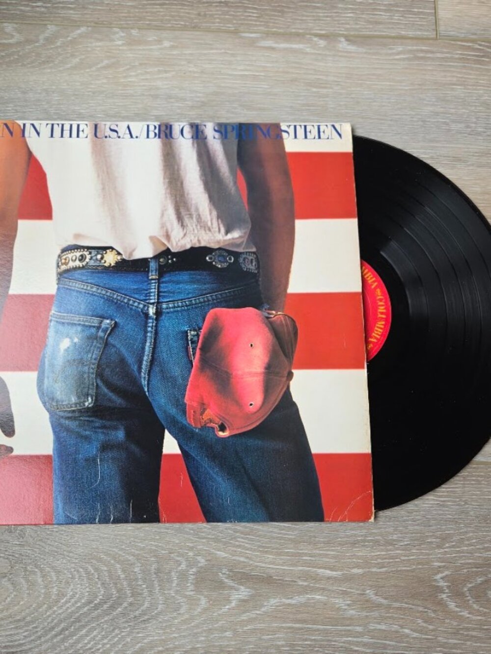 Vintage Bruce Springsteen Born in the USA Vinyl LP (1984) Columbia QC 38653